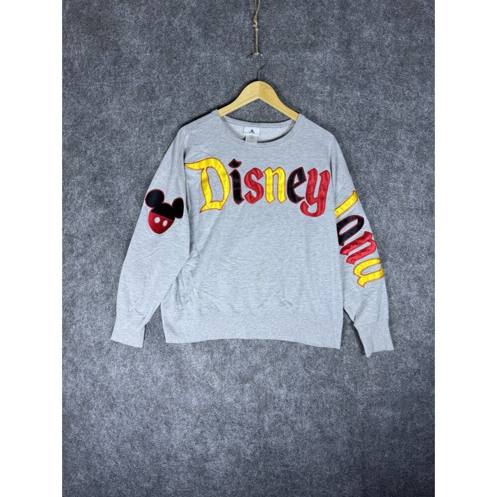 Disney Parks Walt Disney World Sweatshirt Women XL Gray Round Neck Spell Out